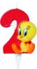 Lumanare cifra 2 Tweety