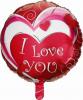 Baloane folie metalizata - i love you, 18"