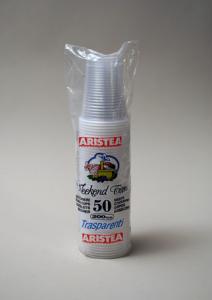 ARISTEA - 50 pahare plastic transparent 200cc