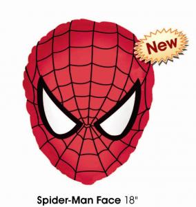 Baloane heliu folie metalizata Spiderman Face 18"