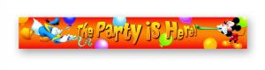 PROCOS Mickey Baloons - banner 'The Party is Here!'