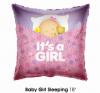 Baloane heliu folie metalizata Baby Girl 18"