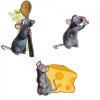 Decoratiune perete ratatouille 3 piese 23657-decofun