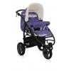 CARUCIOR LANDOU 2 IN 1 CU TREI ROTI  ATLANTA 3 VIOLET/BEIGE CITY BERTONI