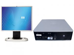 HP DC5800 SFF, Core 2 Duo E5300, 2.6Ghz, 80Gb, 2048Mb,  DVD-RW + LCD 19 inci diverse modele