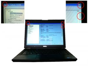 Dell Latitude E6400 ATG, Core 2 Duo P8600, 2.4Ghz, 4Gb, 160Gb SATA, DVD-RW, mici probleme display