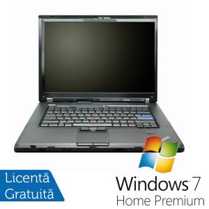 Laptop Refurbished Lenovo T500, P8400 2.2Ghz, 4Gb DDR3, 160Gb, Wi-Fi, DVD-RW, 15.4 Inci, ATI 3650 + Win 7 Premium