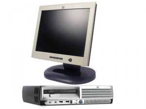 HP DC7600 USFF, Pentium 4 3.0Ghz, 1Gb, 80Gb + Monitor LCD 15 inci HP L1520