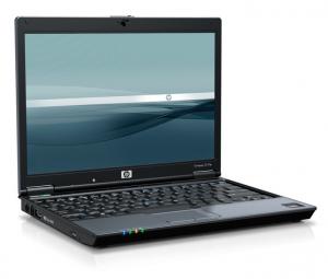 HP Compaq 2510p Notebook, Core 2 Duo U7600, 1.2Ghz, 2Gb DDR2, 60Gb HDD, DVD-ROM, 12 inci, zgarietura inestetica pe carcasa