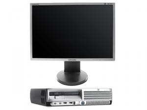 Sistem Desktop HP DC7600 USFF Pentium 4, 3.0GHz, 1Gb, 80Gb + LCD Samsung 2243BW, 22 inci