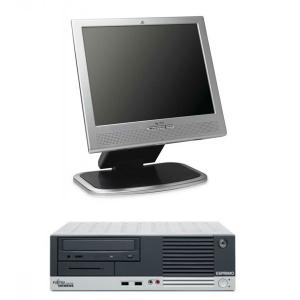 Sistem Fujitsu Siemens E5600, AMD Sempron 3000+,  1.8ghz, 512mb, 80gb + Monitor HP1530, LCD 15 inci