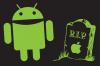 Tricou "r.i.p. - android vs. apple"