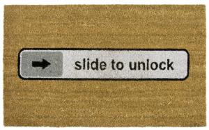 Pres intrare "Slide to unlock"