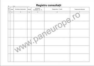Tipizate registru de consultatii