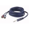 DAP Audio Cablu Y FL33 1-5m Jack - 2x RCA