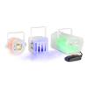 Sistem lumini led disco derby-laser-fum clear