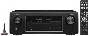 Receiver Denon AVR-X1400H cu HEOS integrat (compatibil Dolby Vision, Dolby Atmos, dtsX, WLAN, Bluetooth