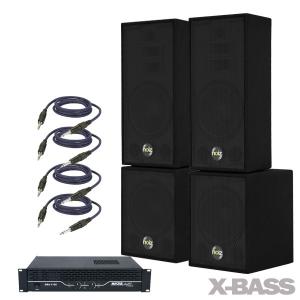 House music sistem audio Noiz Dj Box X-bass cu amplificator