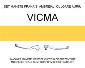 Set manete Piaggio Vespa GTS 125 (07=>), auriu, cod 80316