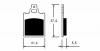 Placute de frana beta, cod o-717