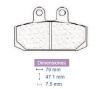 Placute frana Aprilia, cod 2194, Carbone Lorraine