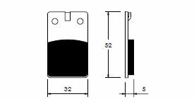 Placute de frana Jcm, cod O-711