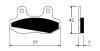 Placute de frana hyosung, cod h-122