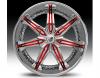 Janta Lexani LX-7 Red & Chrome Wheel 26"