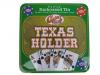Set de poker 100 jetoane model Texas Holder cutie metalica