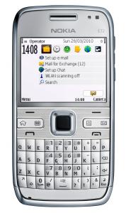 Telefon mobil Nokia E72 Zircon White