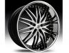 Janta lexani lx-10 black & chrome wheel 26"