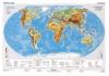 Mapa de birou, 70 x 50cm, harta lumii fizice, stiefel