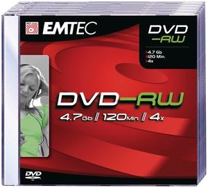 DVD-RW 4.7GB, Jewelcase, 4x, EMTEC