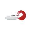 Twister regular 8cm alb/rosu
