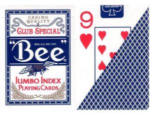 Carti poker model casino BEE , albastru