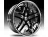 Janta lexani lt-701 black & chrome wheel 26"