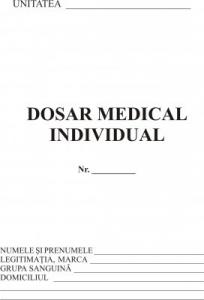 Dosar medical individual, A5, tipar fata/verso, 20 file/carnet