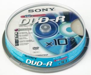 DVD-R, 4.7GB, 16X, 10 buc/bulk, SONY