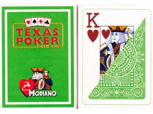 Carti poker model Texas Holdem 100% plastic , verde deschis