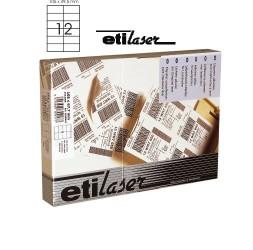 Etichete autoadezive  12/A4, 105 x 49,5 mm, 200 coli/top, ETILAS