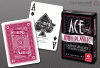 Carti poker cartamundi model ace 100% plastic - rosii
