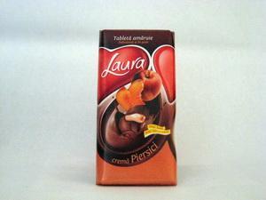 Ciocolata Amaruie cu Crema de Piersica Laura 100 g