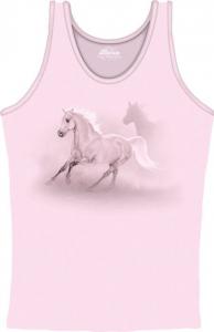 Maieu Dama White Horse on Pink