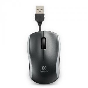 Mouse Logitech M125, USB, Argintiu