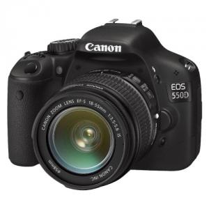Aparat foto DSLR Canon EOS 550D + EF-S 18-55mm IS