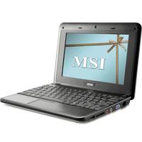 Notebook MSI Wind U90X-037EU Atom 1.6GHz, 1GB, 80GB, Linux, negr