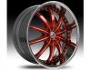 Janta Lexani CS2 Red & Chrome Wheel 26"