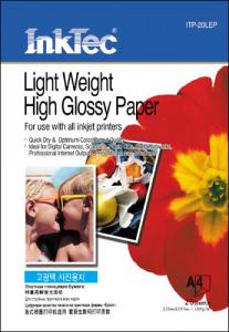 HARTIE FOTO ITP20LEP INKTEC HIGH GLOSSY A4 190G 20COLI
