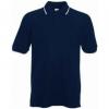 Tricou barbati polo tipped navy-alb