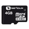 Card memorie Serioux microSDHC 4GB, class 2, adaptor SDHC